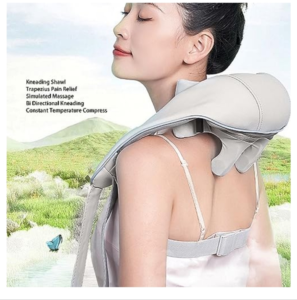 NWT Electric Neck Massager with Two Directional Tightening and Kneading